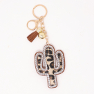 Cactus Puffy Bling Bag Charm Key Chain