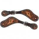 Circle Y Dusty Floral Spur Straps