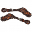 Circle Y Desert Rawhide Edge Spur Straps - Ladies/Youth