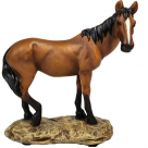 De Leon Collections Standing Brown Horse Statue - 4.25 in