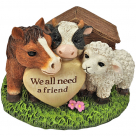 De Leon Collections Barnyard 'We All Need a Friend' Figurine - 5in