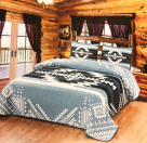 De Leon Desert Harmony - Quilted Queen Blanket With 2 Pillow Shams
