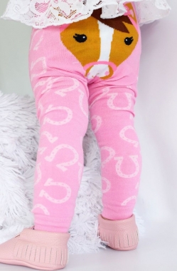 Pink Horse Cotton Leggings by Doodlepants: Chicks Discount Saddlery