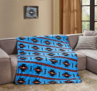 Native Sherpa Throw  50 x 60 - Turquoise