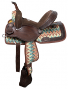 Double T Shockwave Barrel Style Saddle - Youth