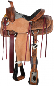 Double T Classic Stitch Cowpoke Roper Style Saddle