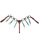 Professional's Choice Pony Ring Tassel Breast Collar - Emerald