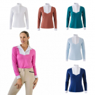 Ovation Ladies Bib Front Long Sleeve Show Shirt<br>