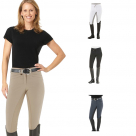 Ovation Ladies Celebrity Slim Secret EuroWeave Front Zip Full Seat Breeches