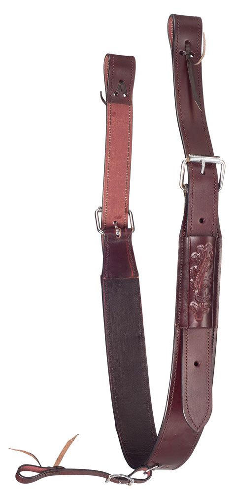 Acerugs Western Back CINCHES for Horse Saddles Hand Carved Leather Rear Flank Girth Bucking Strap 