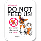Fergus The Horse Barn Sign - Do Not Feed Us