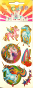 Gold Trim Fantasy Horse Stickers - 6 Count