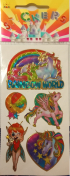 Fantasy Horse Gold Edged Stickers - 5 Stickers
