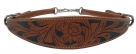 Tough-1 Two-Tone Floral Tooled Wither Strap
