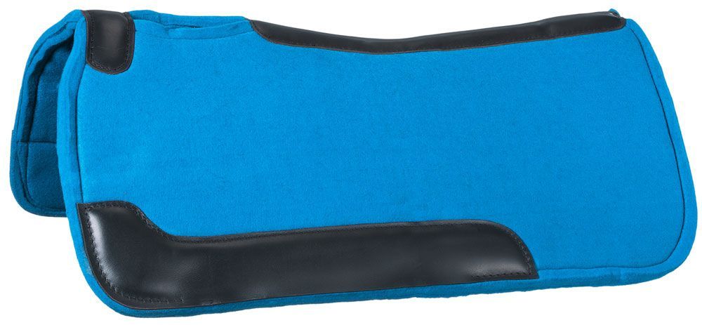 Horse SADDLE PAD Western Contoured Mohar Wool Felt Mosture Wck Teal