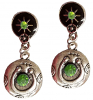 Wyo-Horse Free Spirit Horse Shoe Earrings with Rhinestones