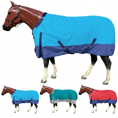 Rugged Ride 1200 Denier Waterproof Turnout Sheet with Adjustable Neck ...