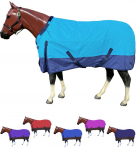 Rugged Ride 1200 Denier Waterproof Adjustable Neck Turnout Blanket - 300 gram