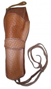 Basket Stamped Leather Blackhawk Gun Holster