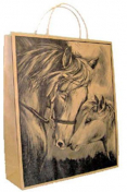 Western Kraft Gift Bag - Medium