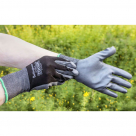 Nitrile Grippy Equestrian Gloves - Black