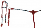 Rugged Ride Round Navajo Beaded Headstall And Breastcollar Set