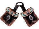 Showman Basketweave Tool Horn Bag With Turquoise Beaded Inlay