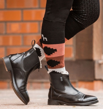 Bottes Paddock Horze Wexford Enfant - Taille 11 - Noir - Fermeture Éclair