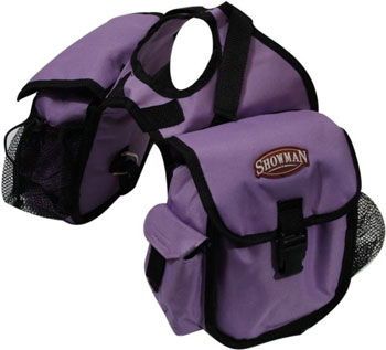 NEW! Showman BLACK Heavy Nylon Saddle Bag w/ Insulated & Detachable Side Cooler