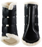 Horze Wilton Brushing Boots With Faux Fur Lining
