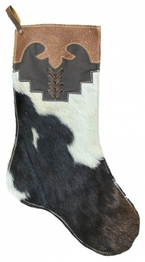 Showman ® Gold Acid Wash Cowhide Christmas Stocking main image 1