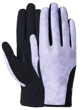 Horze Edina Women's Sure Grip Riding Gloves Flower: Chicks