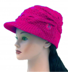 2K Grey Knit Hat With Brim