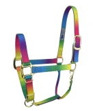 Hamilton Quality 1 Inch Nylon Adjustable Horse Halter With Snap