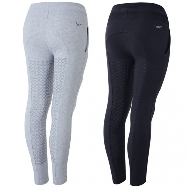 Horze Emmie Jr Kids Organic Cotton Silicone Full Seat Riding Tights ...