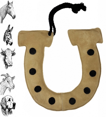 ハトリーズ　ザ・ホース　1 Rugged Ride Leather Horse Toy - Horse Shoe: Chicks Discount Saddlery