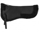 Horze Quilted Fleece Half Pad With Faux Fur Edges - Horse