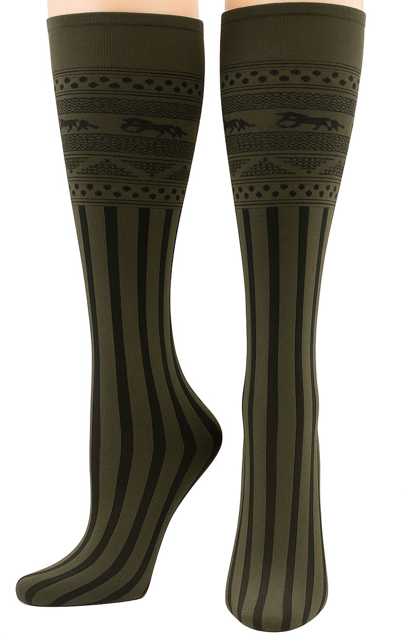 Wrangler Ladies Zebra Print Boot Socks – Fun Hot Pink Or Cool Teal, Size M