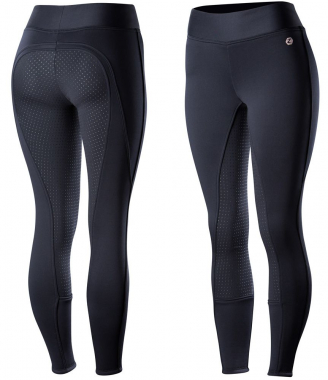 Horze Active Ladies Silicone Fleece Lined Full Seat Winter Riding ...