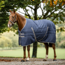 Horseware Rambo 1000D Stable Blanket 100 Gram - Navy / Thunderstorm Grey / Silver<br>