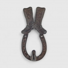 Cast Iron Cowboy Boot Wall Hook - 6.1in