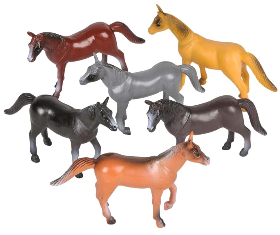 plastic play horses