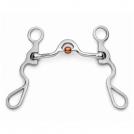 Showman S Shank with Smooth Low Port Copper Rollers - 5 inch