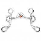 Showman Argentine Shank with Smooth Low Port Copper Rollers - 5 inch