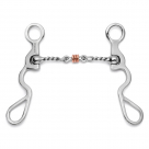 Showman S Shank with Jointed Twisted Wire Dogbone - 5 inches