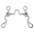 Showman S Shank with Fixed Port Tongue Relief - 5 inches