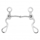 Showman S Shank with Twisted Wire Snaffle - 5 inch
