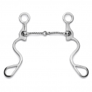 Showman Long S Shank with Twisted Wire Snaffle - 5 inches