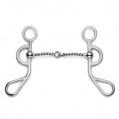 Showman Argentine Shank with Twisted Wire Snaffle - 5 inches