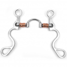 Showman Long S Shank with Correction Port Copper Rings - 5 inch